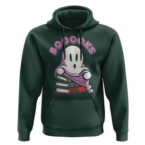 Halloween Reading Hoodie Booooks Cute Ghost Boo Sheet TS02 Dark Forest Green Print Your Wear