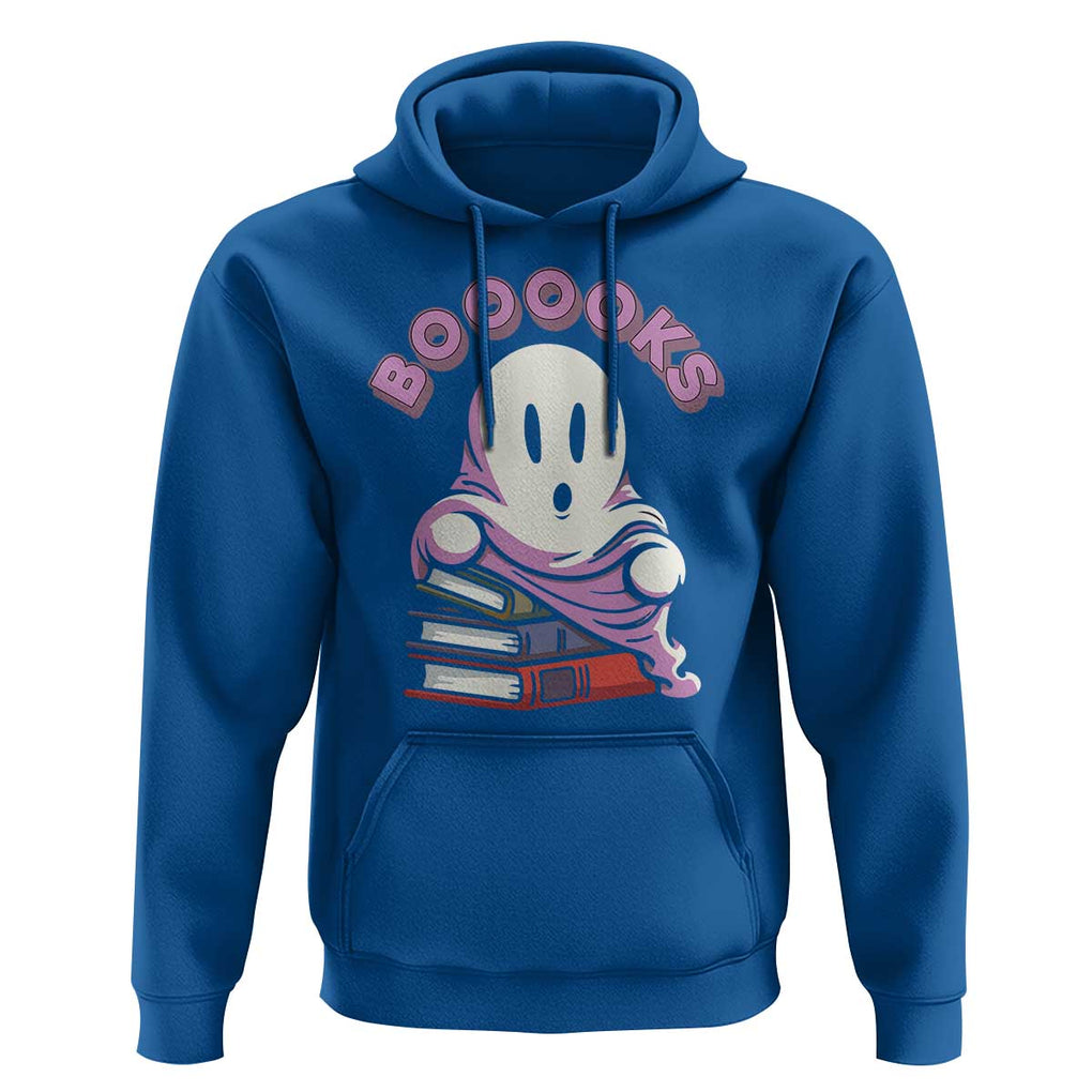 Halloween Reading Hoodie Booooks Cute Ghost Boo Sheet TS02 Royal Blue Print Your Wear