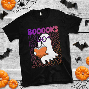 Halloween Reading T Shirt Booooks Cute Ghost Nerd Boo Sheet TS02 Black Print Your Wear