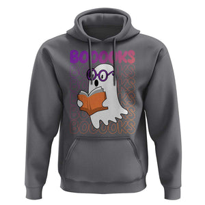 Halloween Reading Hoodie Booooks Cute Ghost Nerd Boo Sheet TS02 Charcoal Print Your Wear