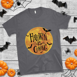 Halloween Season T Shirt Spooky Season Is Coming Scary Night TS02 Charcoal Print Your Wear