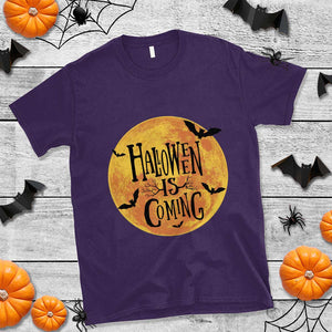 Halloween Season T Shirt Spooky Season Is Coming Scary Night TS02 Purple Print Your Wear