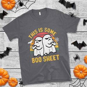 Funny Boo Sheet T Shirt Funny Halloween Boo Ghost Costume This is Double Boo Sheet TS02 Charcoal Print Your Wear