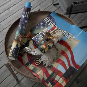 Never Forget 911 Patriotic Memorial Wrapping Paper Roll American Flag Bald Eagle First Responder Tribute TS02 Print Your Wear