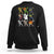 Halloween Costume Sweatshirt Spooky Dabbing Skeleton Zombie Scary Pumpkin TS02 Black Print Your Wear