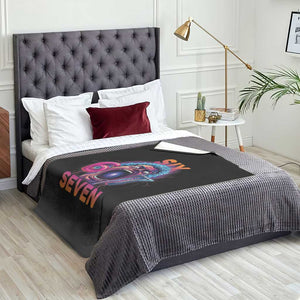 Mason 67 Chaos Edition Throw Blanket Psychedelic Screaming Six Seven Meme TS02 Print Your Wear