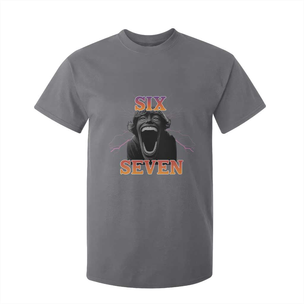 Mason 67 Kid Meme T Shirt For Kid Devil Edit Viral Six Seven Scream TS02 Charcoal Print Your Wear
