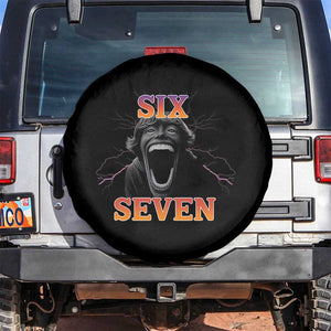 Mason 67 Kid Meme Spare Tire Cover Devil Edit Viral Six Seven Scream TS02 No hole Black Print Your Wear