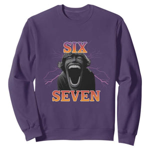Mason 67 Kid Meme Sweatshirt Devil Edit Viral Six Seven Scream TS02 Purple Print Your Wear