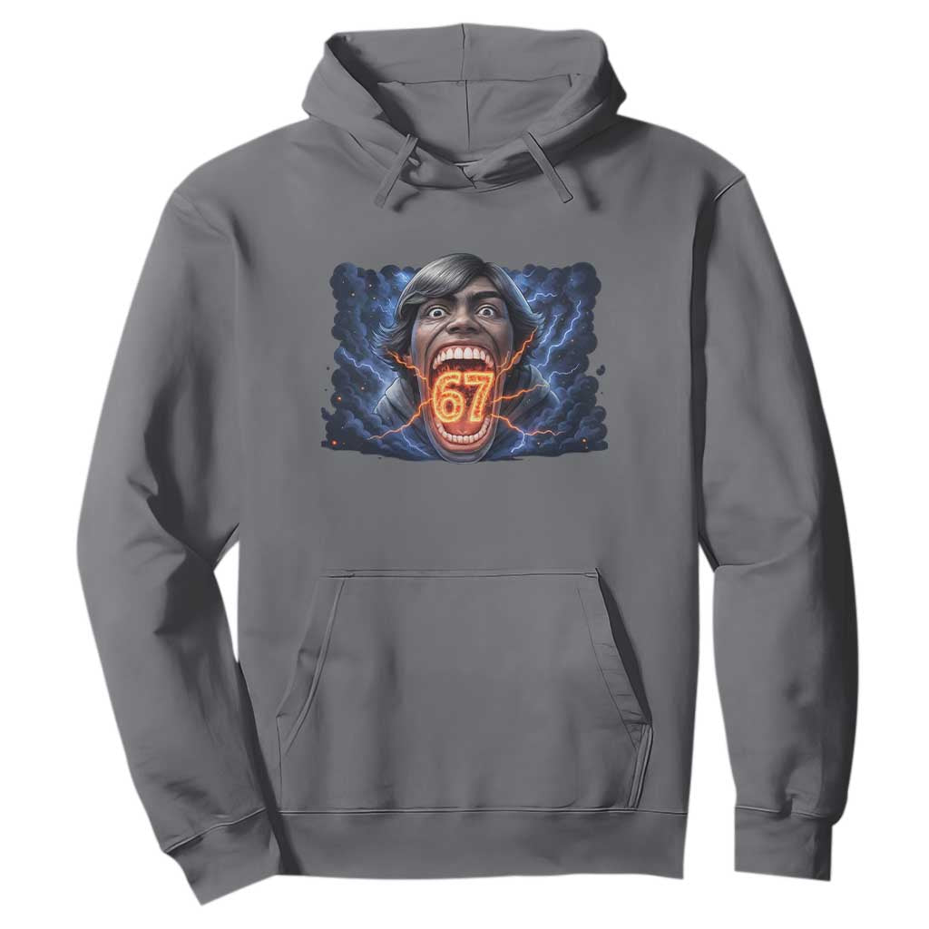 Screaming Mason 67 Kid Meme Hoodie Six Seven Viral Devil Transformation Horror Edit TS02 Charcoal Print Your Wear