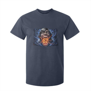 Screaming Mason 67 Kid Meme T Shirt For Kid Six Seven Viral Devil Transformation Horror Edit TS02 Navy Print Your Wear
