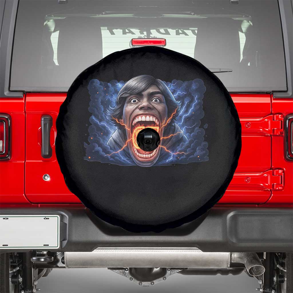 Screaming Mason 67 Kid Meme Spare Tire Cover Six Seven Viral Devil Transformation Horror Edit TS02 Black Print Your Wear