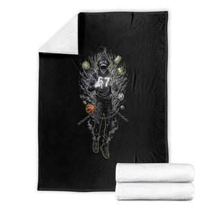 Mason 67 Energy Overload Throw Blanket Six Seven Meme Lightning Horror Devil Edit TS02 Black Print Your Wear