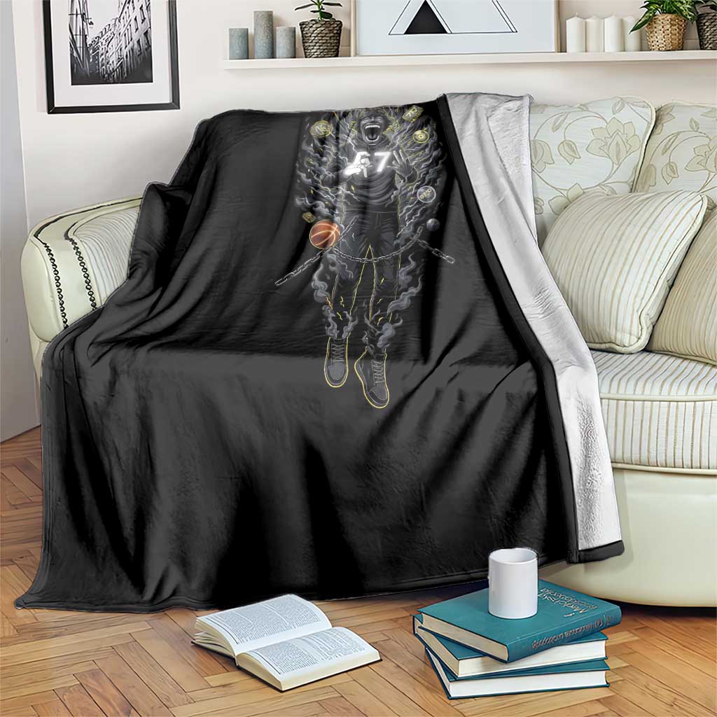 Mason 67 Energy Overload Throw Blanket Six Seven Meme Lightning Horror Devil Edit TS02 Print Your Wear