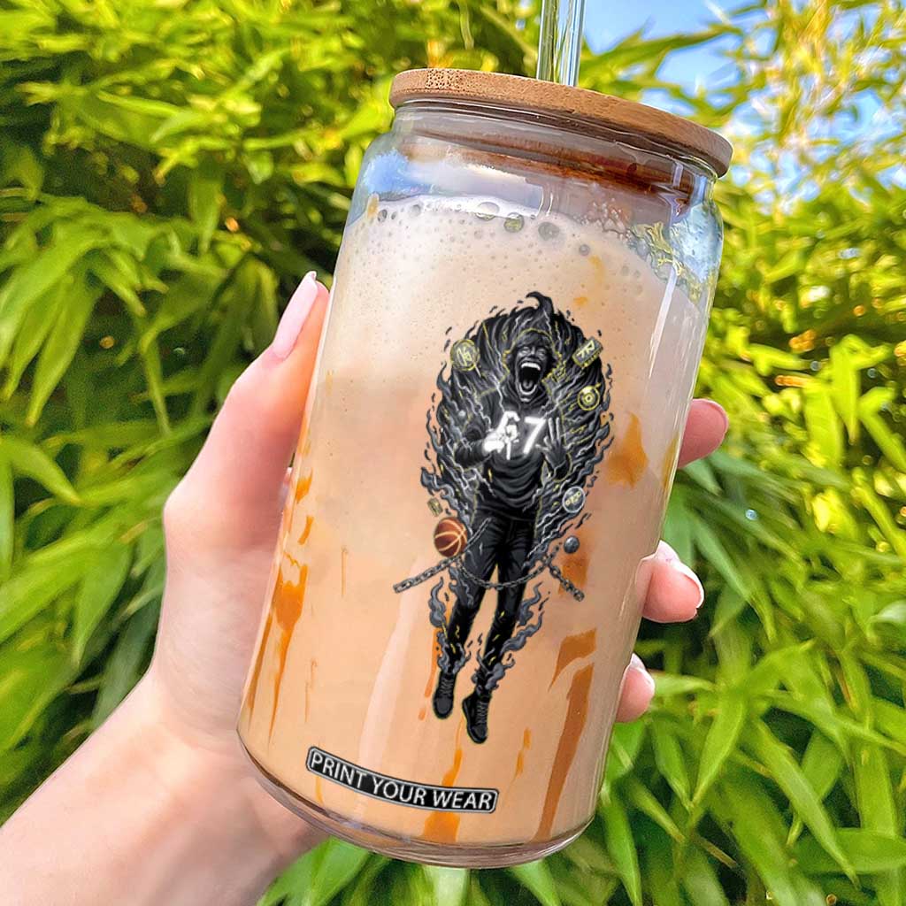 Mason 67 Energy Overload Glass Can Six Seven Meme Lightning Horror Devil Edit TS02 Black Print Your Wear