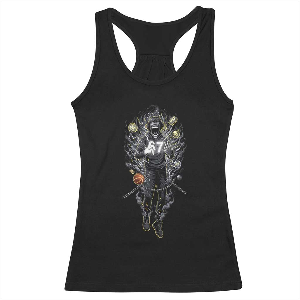 Mason 67 Energy Overload Racerback Tank Top Six Seven Meme Lightning Horror Devil Edit TS02 Black Print Your Wear