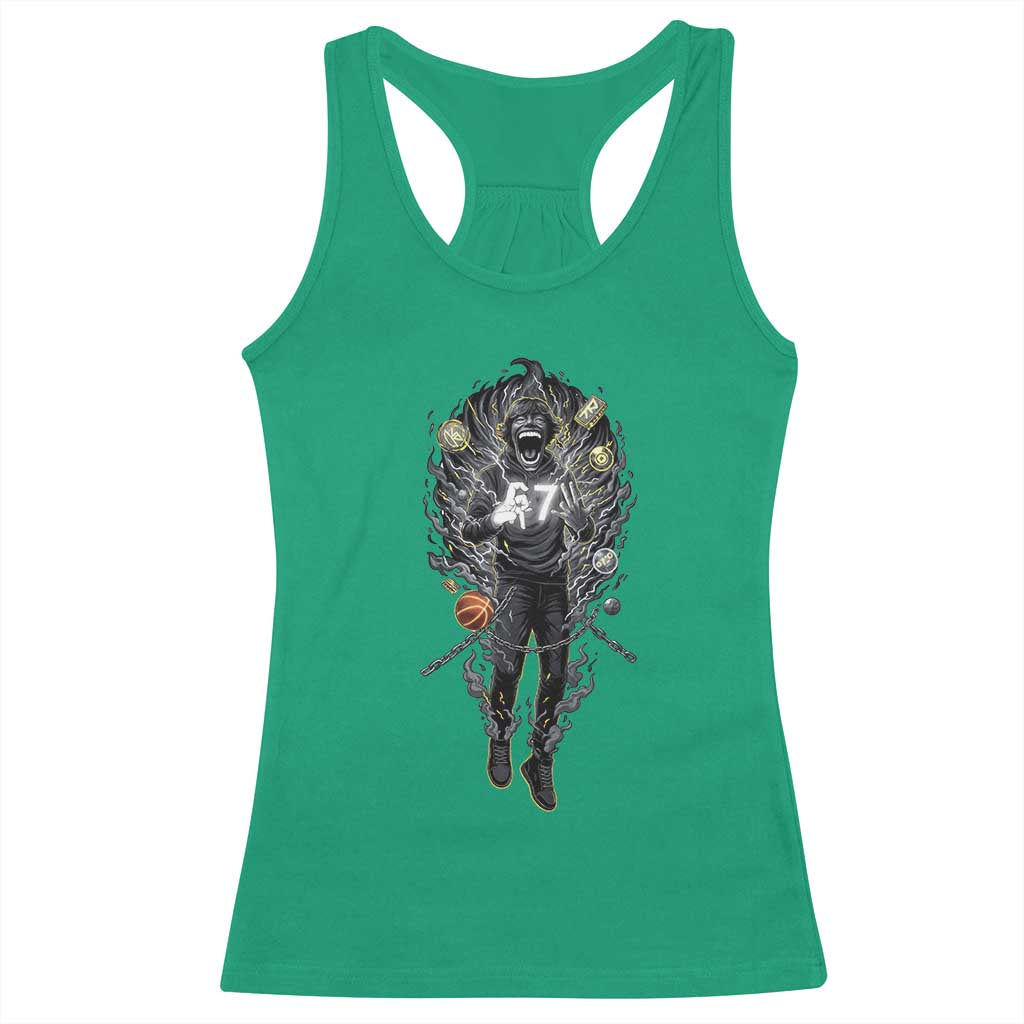 Mason 67 Energy Overload Racerback Tank Top Six Seven Meme Lightning Horror Devil Edit TS02 Irish Green Print Your Wear