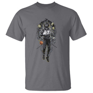 Mason 67 Energy Overload T Shirt Six Seven Meme Lightning Horror Devil Edit TS02 Charcoal Print Your Wear