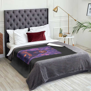 Mason 67 Meme Graphic Throw Blanket Glowing Eyes Devil Edit 6 7 Viral Six Seven Scream TS02 Print Your Wear