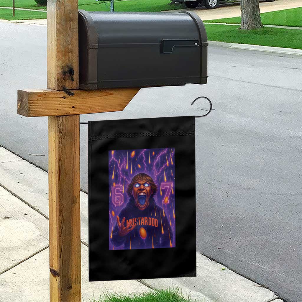 Mason 67 Meme Graphic Garden Flag Glowing Eyes Devil Edit 6 7 Viral Six Seven Scream TS02 Print Your Wear