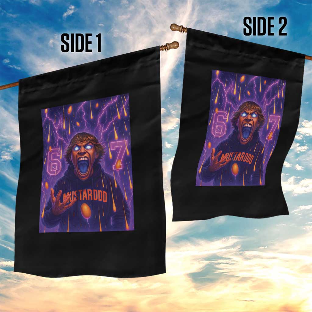 Mason 67 Meme Graphic Garden Flag Glowing Eyes Devil Edit 6 7 Viral Six Seven Scream TS02 Print Your Wear