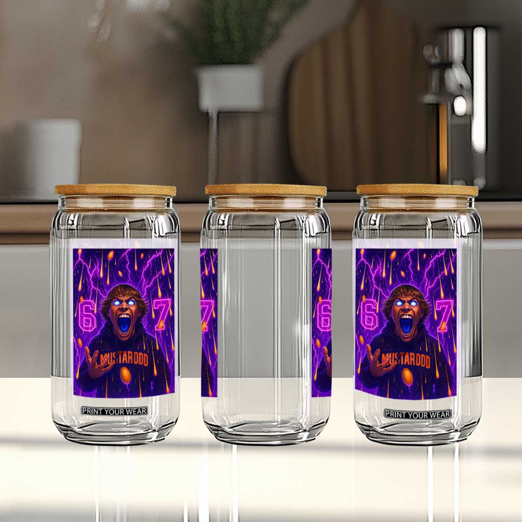 Mason 67 Meme Graphic Glass Can Glowing Eyes Devil Edit 6 7 Viral Six Seven Scream TS02 Print Your Wear