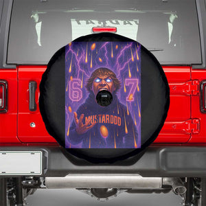 Mason 67 Meme Graphic Spare Tire Cover Glowing Eyes Devil Edit 6 7 Viral Six Seven Scream TS02 Black Print Your Wear