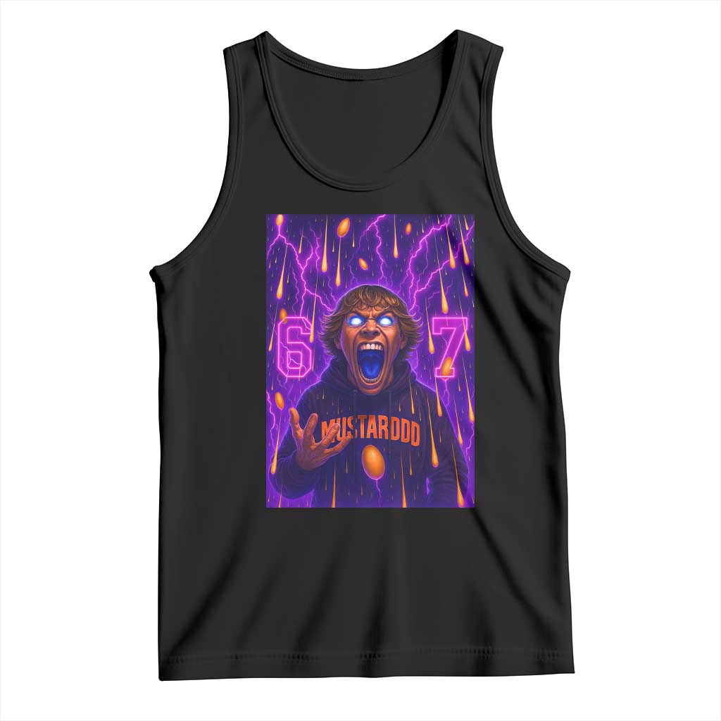 Mason 67 Meme Graphic Tank Top Glowing Eyes Devil Edit 6 7 Viral Six Seven Scream TS02 Black Print Your Wear