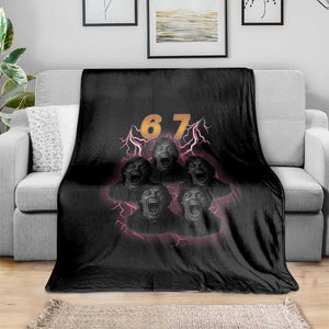 Mason 6 7 Meme Graphic Throw Blanket Six Seven 67 Meme Horror Edit Bootleg TS02 Print Your Wear