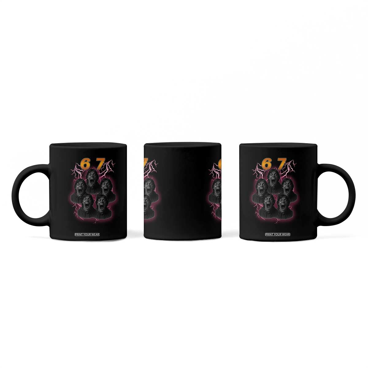 Mason 6 7 Meme Graphic Coffee Mug Six Seven 67 Meme Horror Edit Bootleg TS02 Print Your Wear