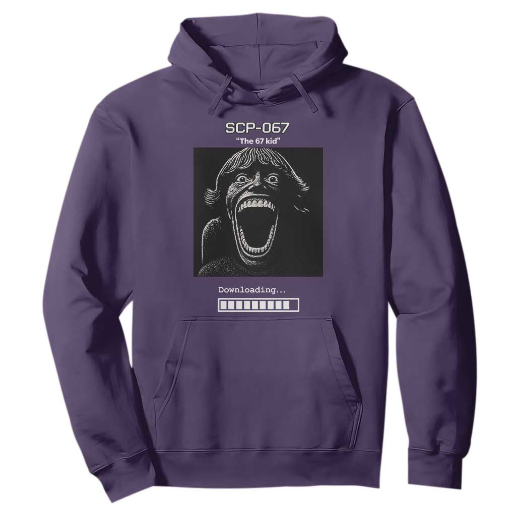 SCP 67 Mason The 6 7 Kid Meme Hoodie Six Seven Boy Horror Edit TS02 Purple Print Your Wear