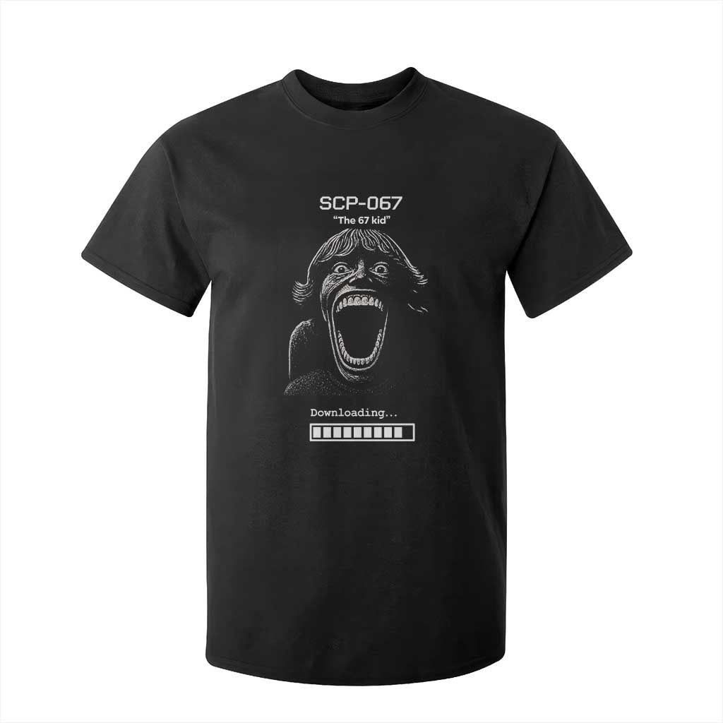 SCP 67 Mason The 6 7 Kid Meme T Shirt For Kid Six Seven Boy Horror Edit TS02 Black Print Your Wear