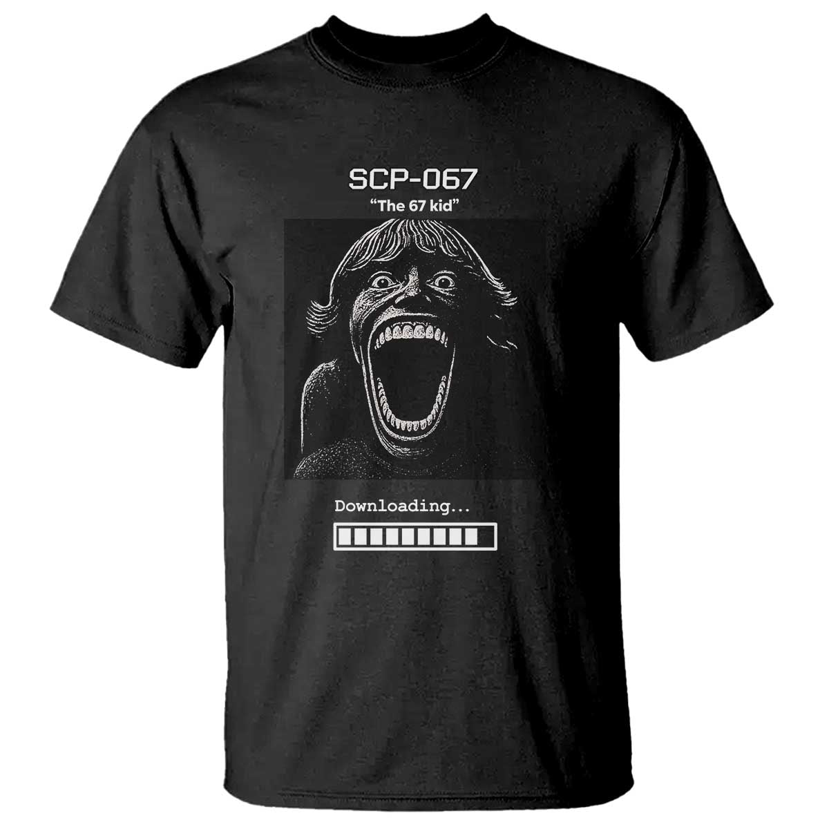 SCP 67 Mason The 6 7 Kid Meme T Shirt Six Seven Boy Horror Edit TS02 Black Print Your Wear