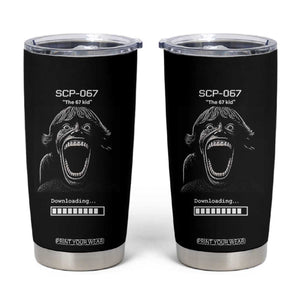 SCP 67 Mason The 6 7 Kid Meme Tumbler Cup Six Seven Boy Horror Edit TS02 Black Print Your Wear