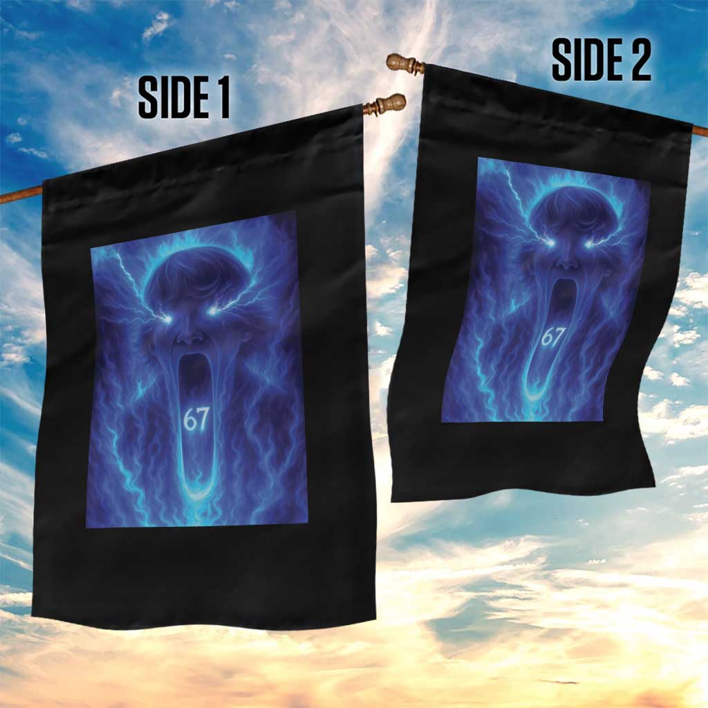 Six Seven Energy Overload Graphic Garden Flag 67 Mason Kid Analog Horror Meme TS02 Print Your Wear