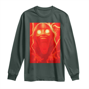 Mason 67 Devil Edit Graphic Long Sleeve Shirt Viral 6 7 Possession Six Seven Meme TS02 Dark Forest Green Print Your Wear