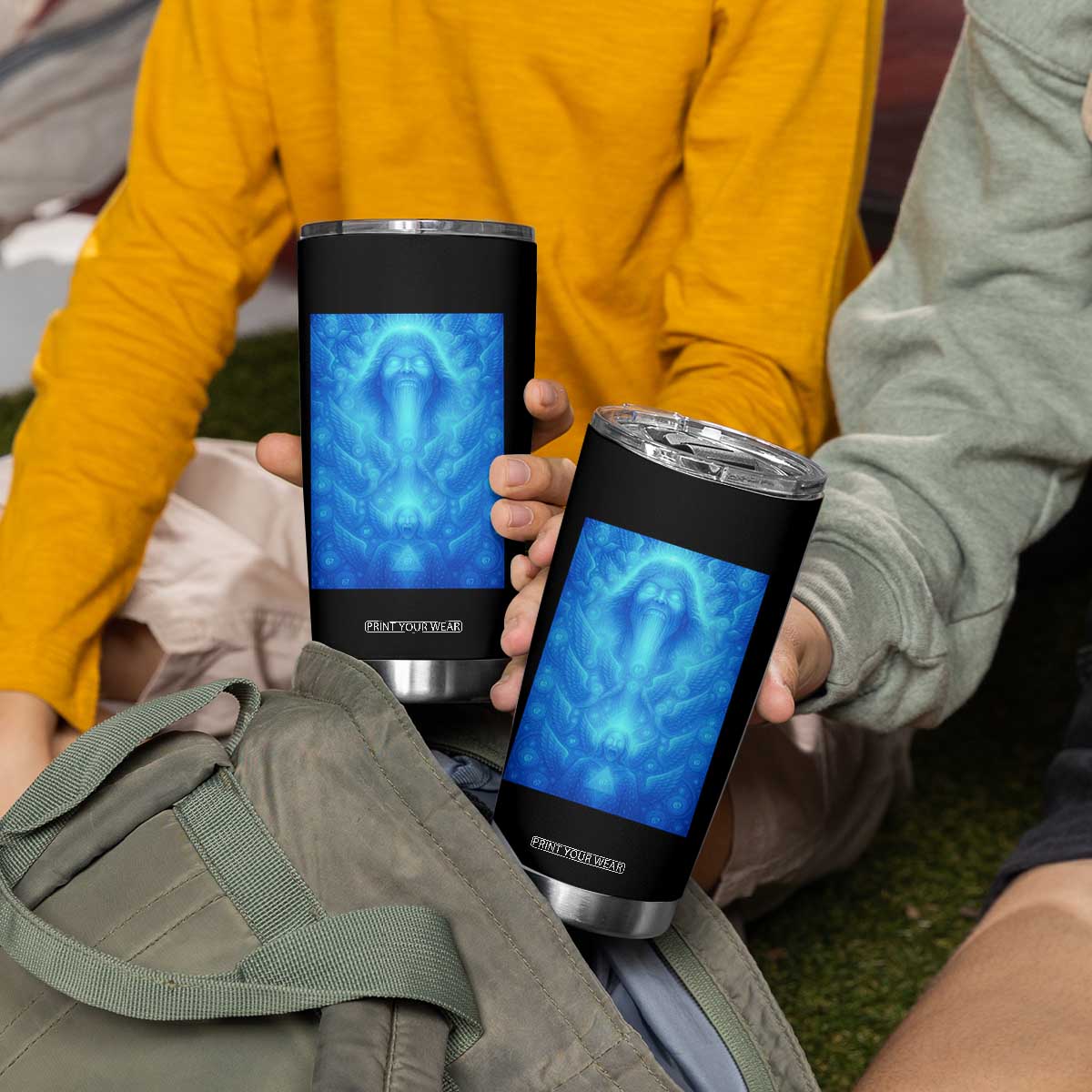 Divine 67 Meme Tumbler Cup Celestial Mason 6 7 Spiritual Six Seven Angelcore TS02 Print Your Wear