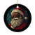 Cool African American Santa Stained Glass Effect Printed Christmas Ornament Melanin Claus Festive Xmas Tree Decor TS02 Print Your Wear