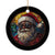 African American Santa Stained Glass Effect Printed Christmas Ornament Melanin Claus Festive Xmas Tree Decor TS02 Print Your Wear