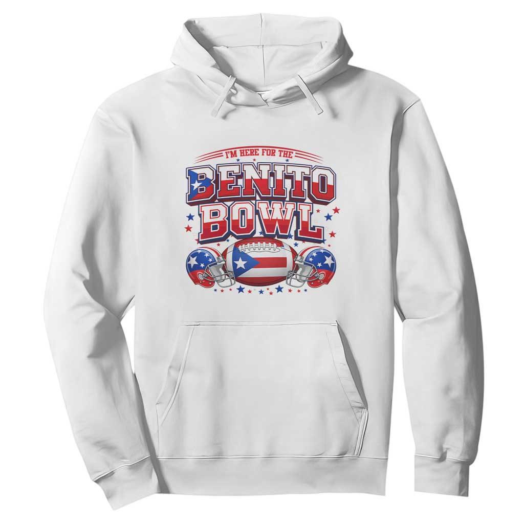 I’m Here for the Benito Bowl Hoodie Funny Music Fan Football Game Day TS02 White Print Your Wear
