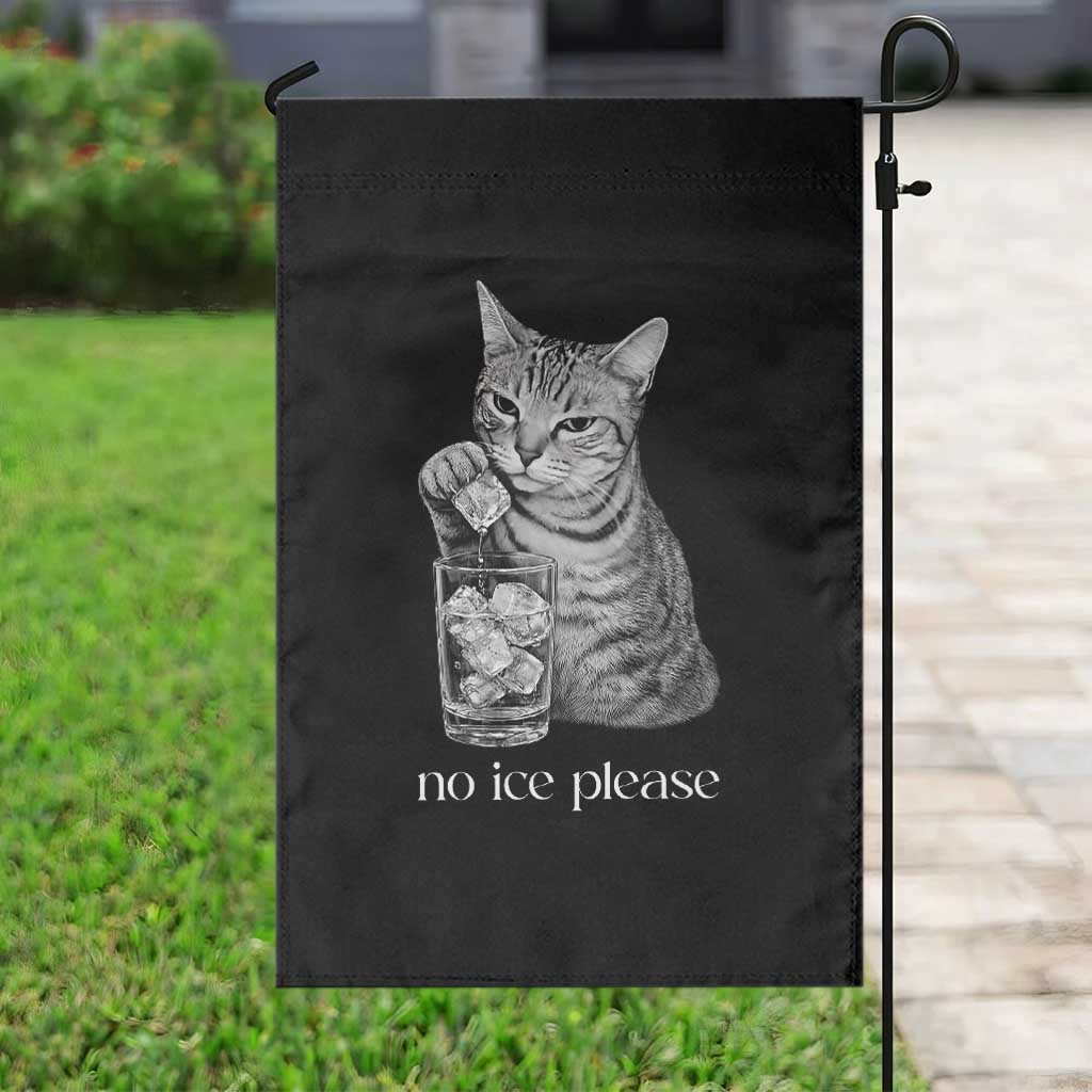 No Ice Please Realistic Angry Cat Graphic Garden Flag Resistance Against Ice Protest TS02 Print Your Wear