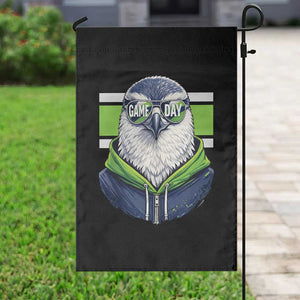Cool Hawk Wearing Hoodie Graphic Garden Flag Game Day Swagger TS02 Print Your Wear