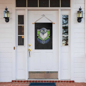 Cool Hawk Wearing Hoodie Graphic Garden Flag Game Day Swagger TS02 Print Your Wear