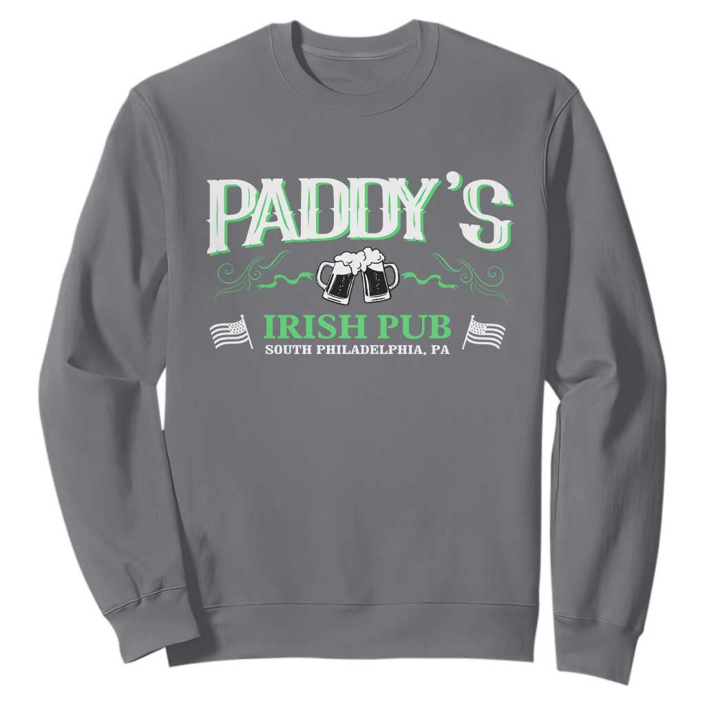 Funny St. Patricks Day Drinking Sweatshirt Paddy Irish Pub TS02 Charcoal Printyourwear