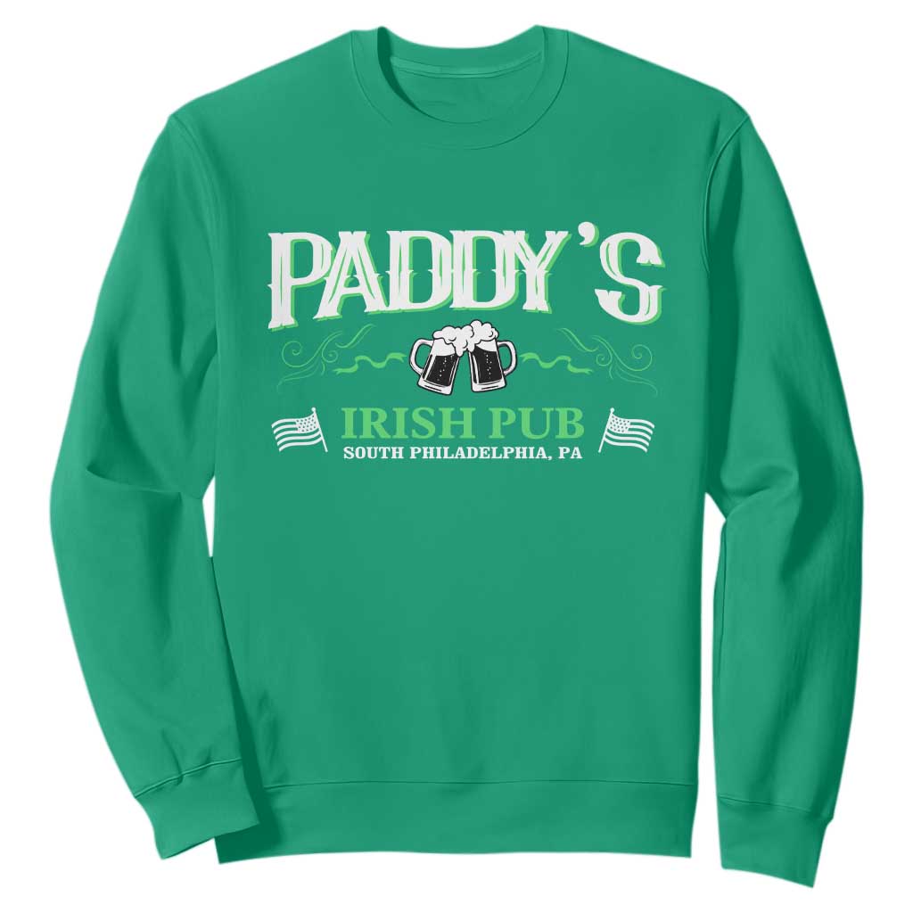 Funny St. Patricks Day Drinking Sweatshirt Paddy Irish Pub TS02 Irish Green Printyourwear
