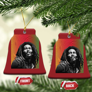 Legend Bob Christmas Ornament One Love The Reggae Vintage Graphic TS02 Bell Flake Red Print Your Wear