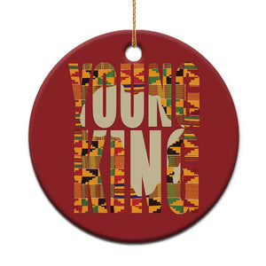 African Kente Christmas Ornament Young King for Boys Men TS02 Print Your Wear