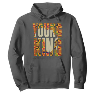 African Kente Hoodie Young King for Boys Men TS02 Dark Heather Printyourwear