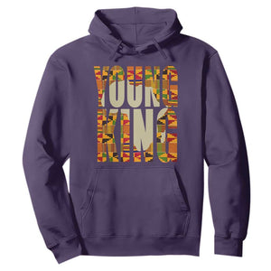 African Kente Hoodie Young King for Boys Men TS02 Purple Printyourwear