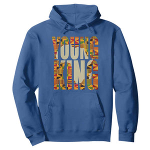 African Kente Hoodie Young King for Boys Men TS02 Royal Blue Printyourwear